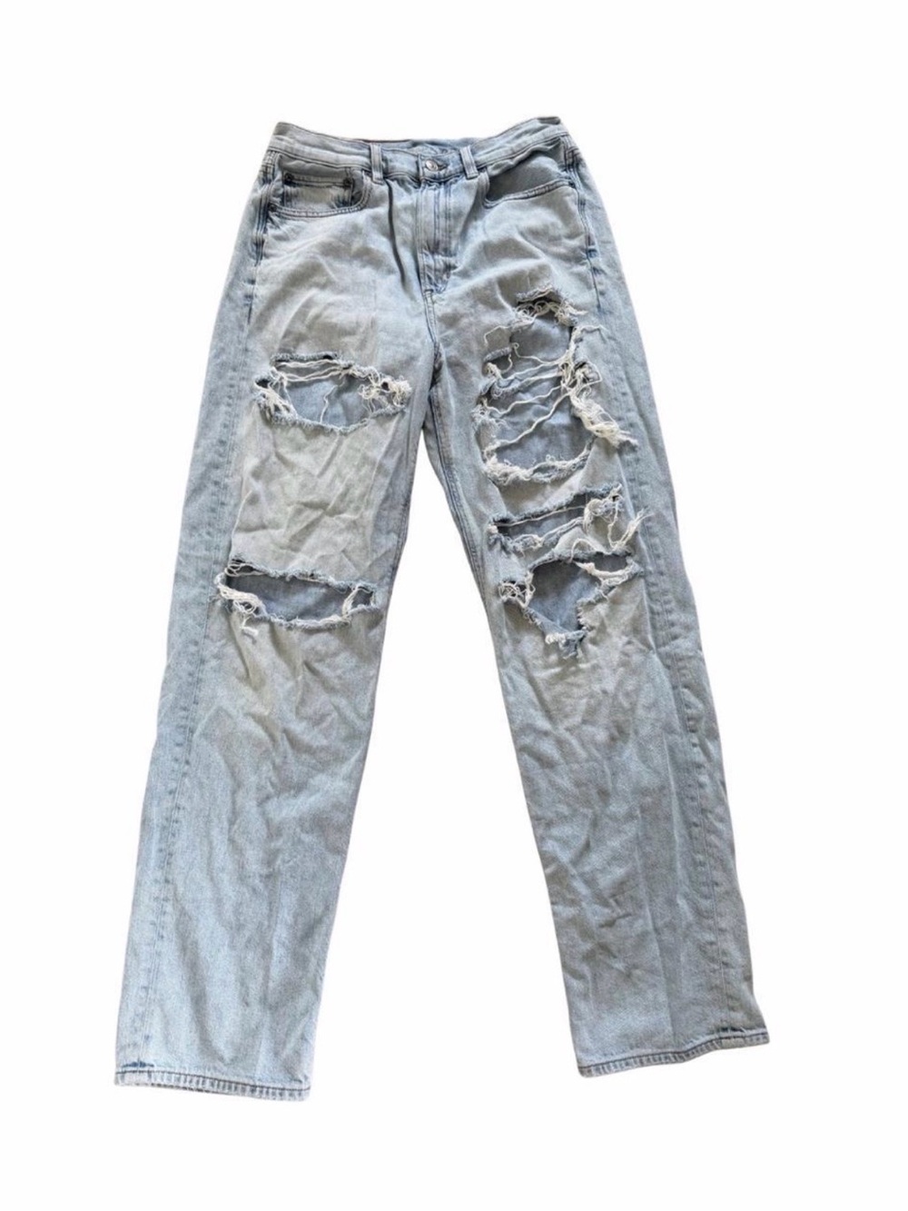 American Eagle Outfitters Light Blue Distressed Men's Jeans